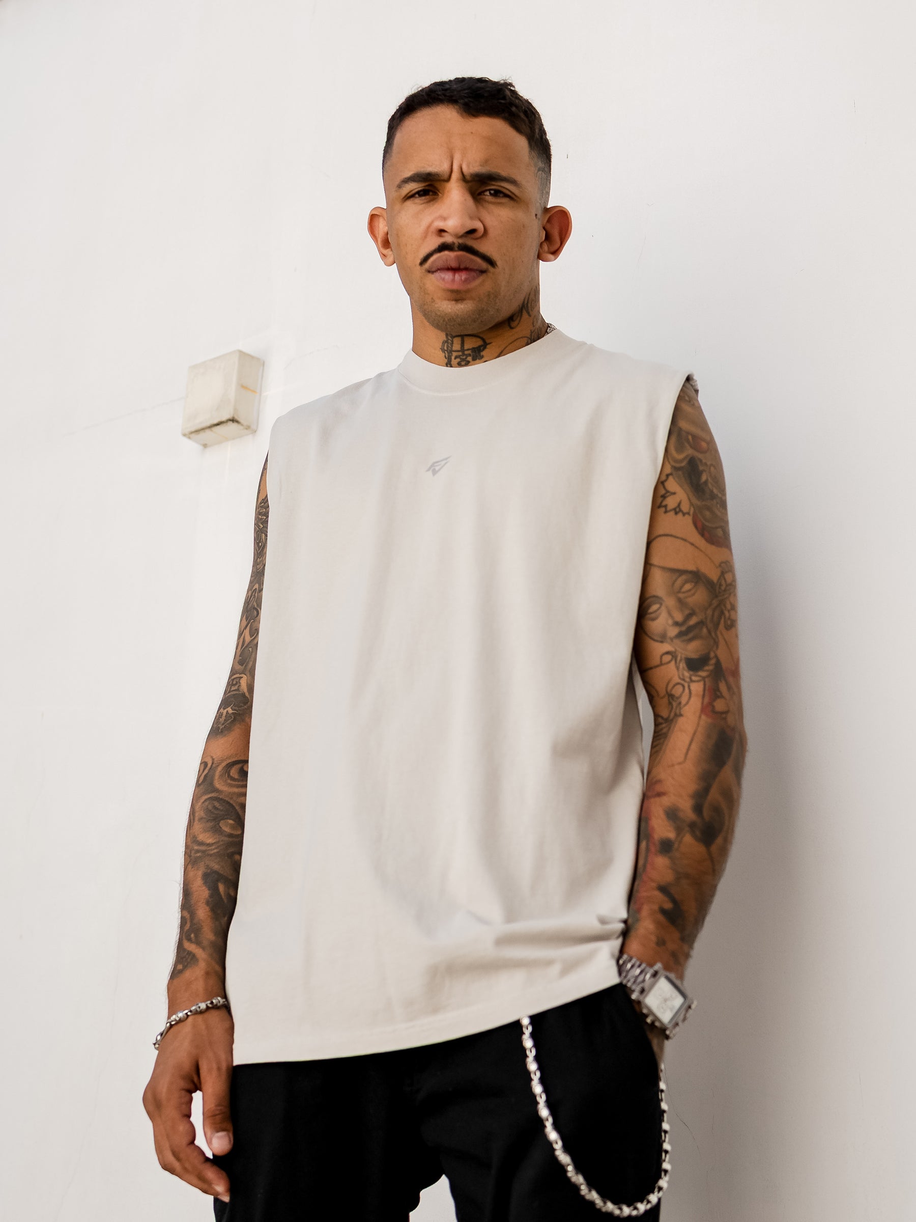 FV Staple 3M Faded Tank - Bone