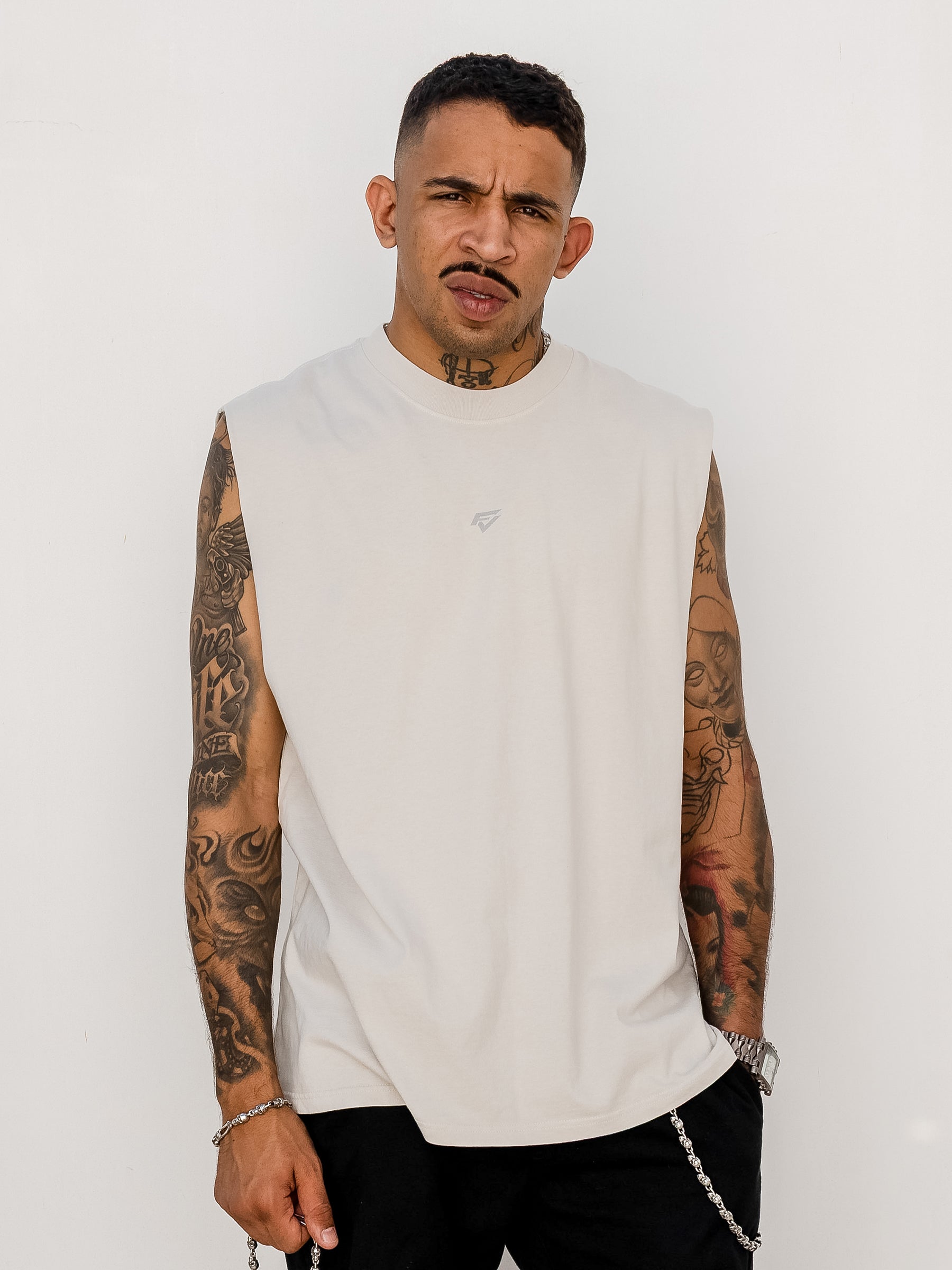 FV Staple 3M Faded Tank - Bone